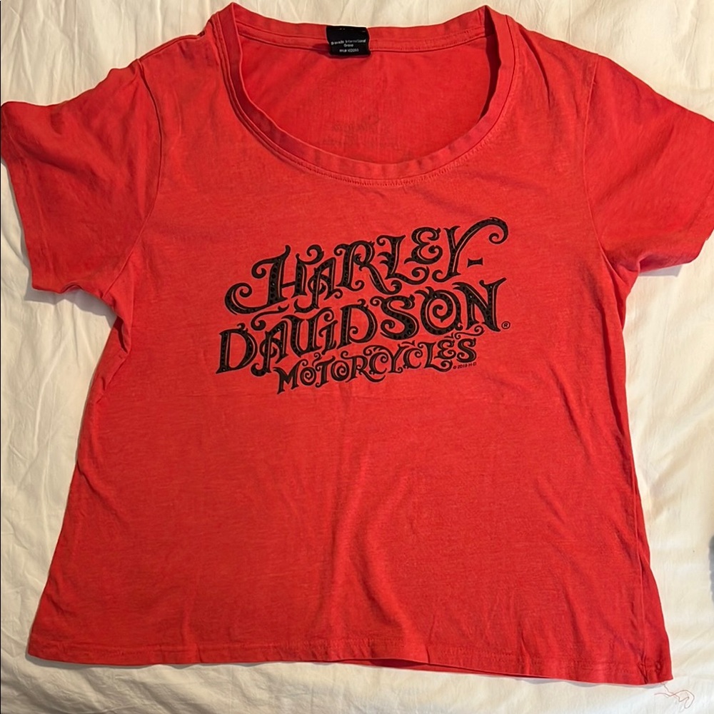 Harley-Davidson Red Graphic T-Shirt